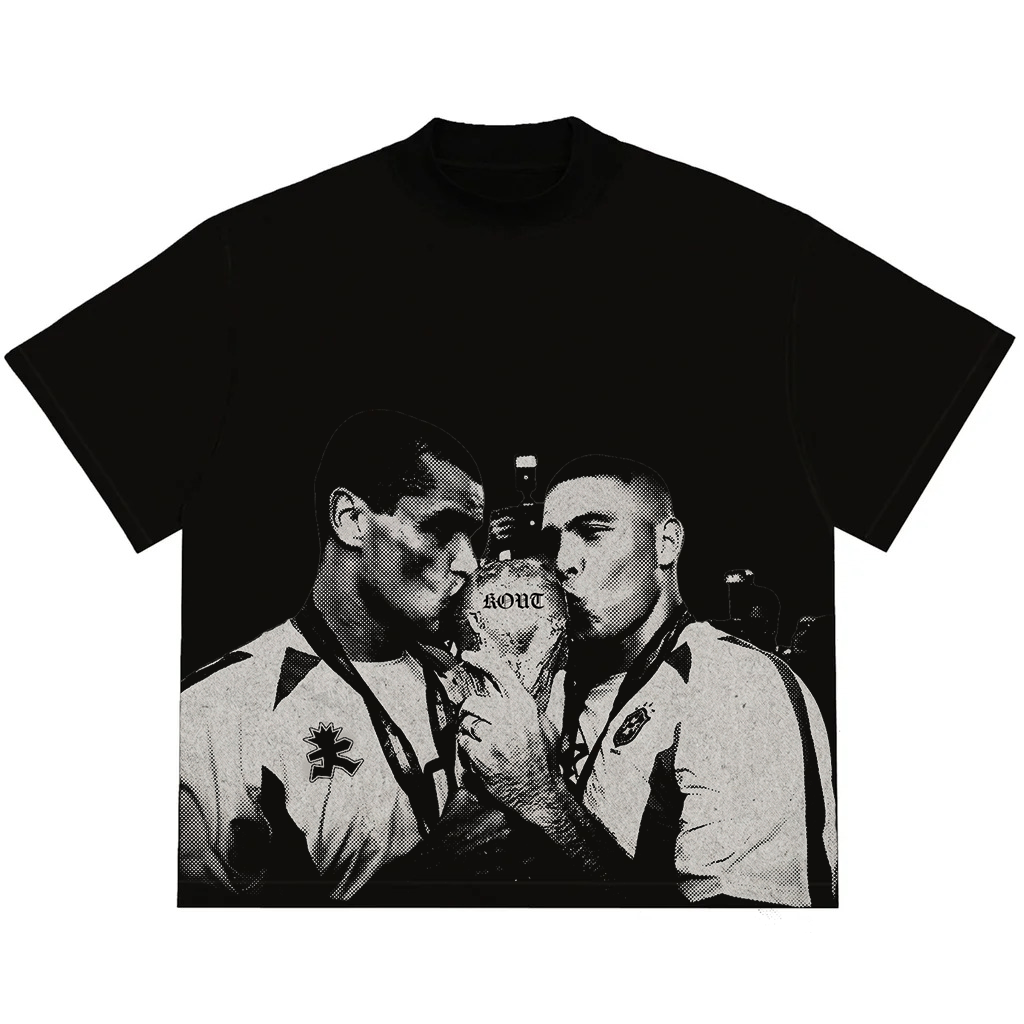 Camiseta Preta Rivaldo e Ronaldo